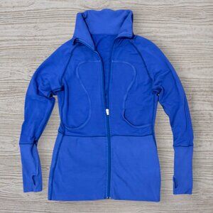 Lululemon Define Bright Blue Zip Front Jacket Size 8